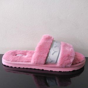 Puma Women's Fluff Remix Faux Fur Slide Slipper / Sandal